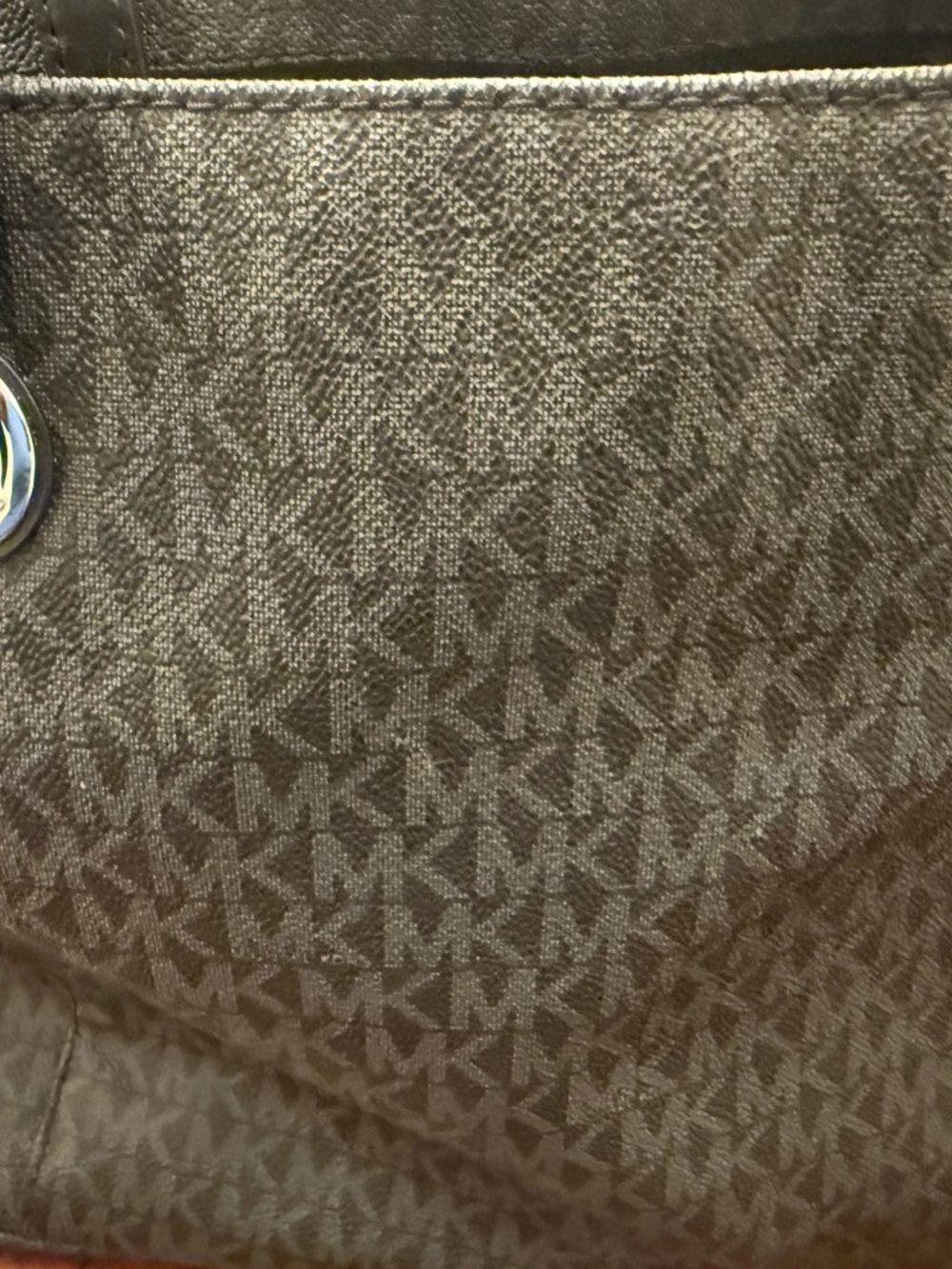 Michael Kors Black and Gray Signature Tote - Picture 3 of 13